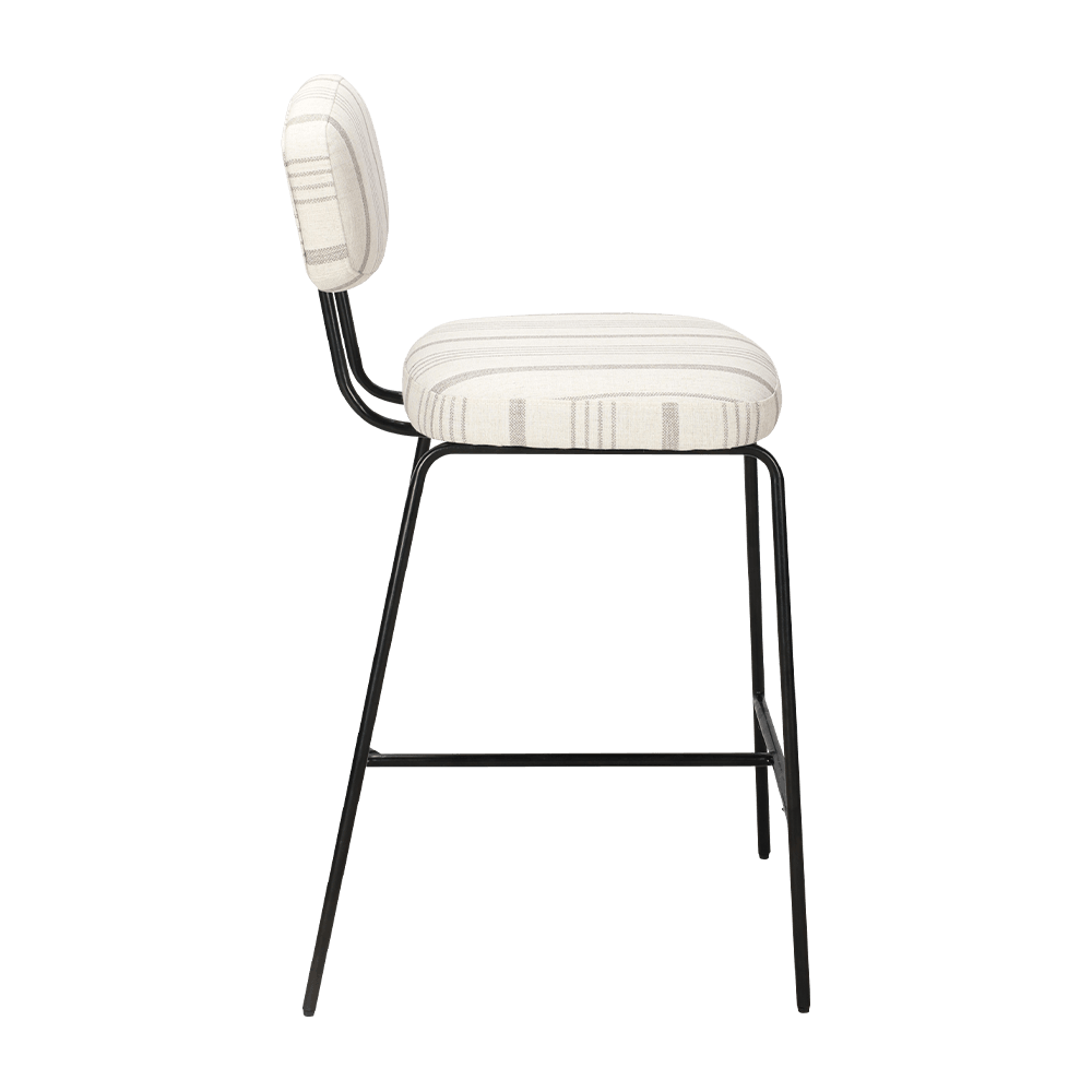 Metalowa noga tapicerowana krzesło do jadalni z plecami