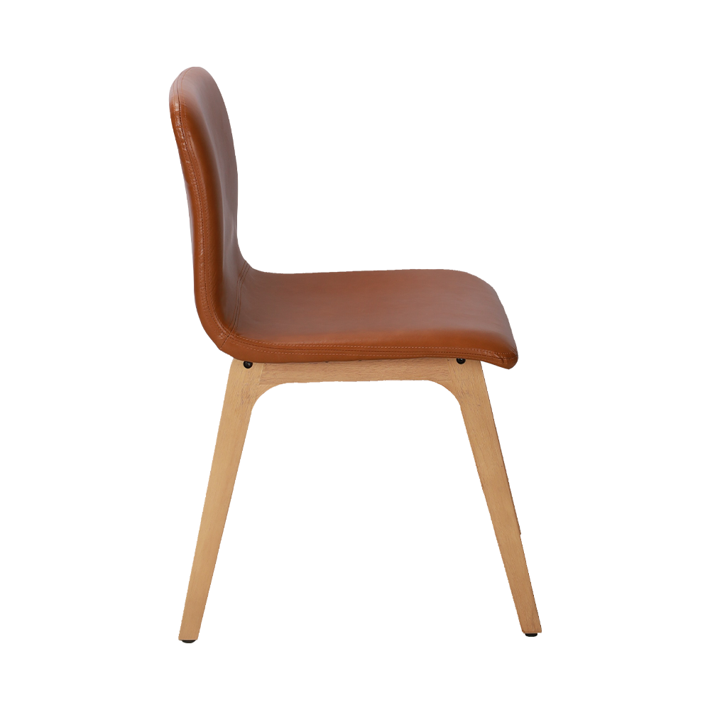 Brown Bentwood Solid Wood Dining Fotela