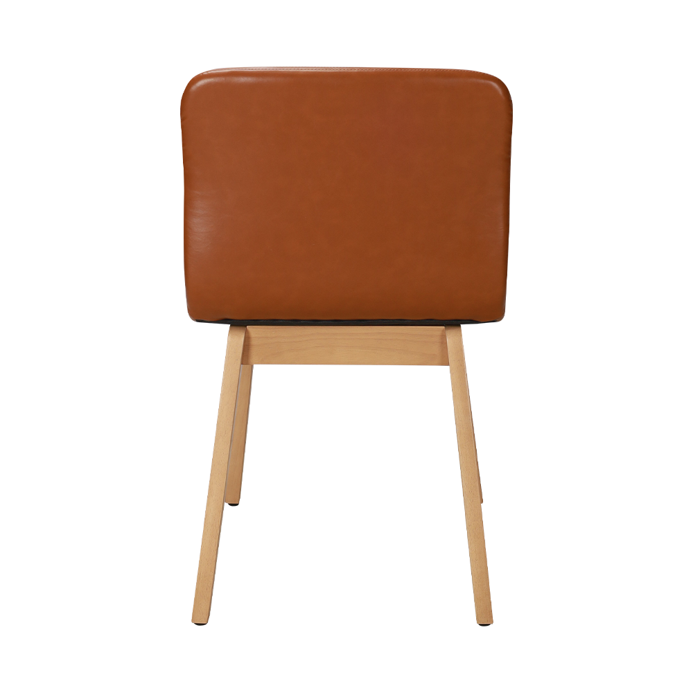 Brown Bentwood Solid Wood Dining Fotela