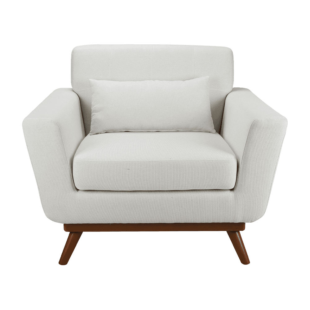 Sofa pojedyncza sofa do tkaniny z drewna
