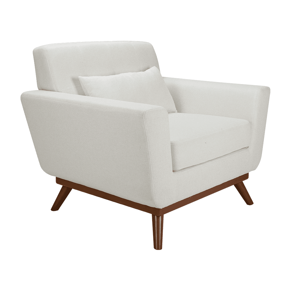 Sofa pojedyncza sofa do tkaniny z drewna